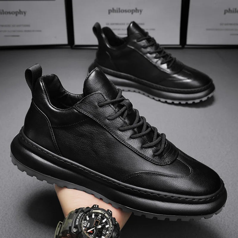 Baskets Urbain Cuir Noir – Promo Limitée