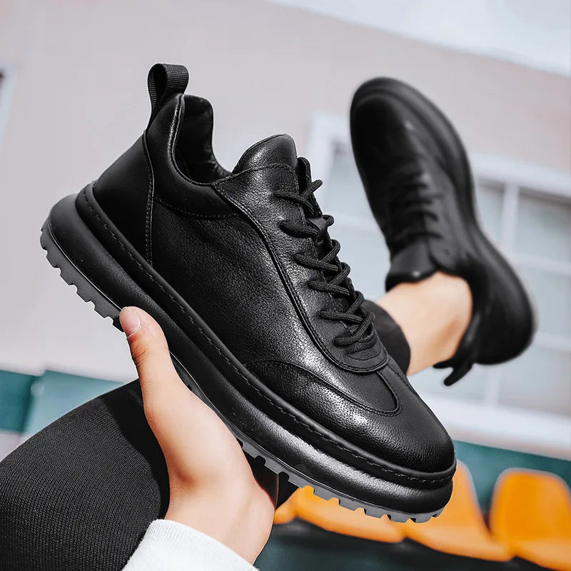 Baskets Urbain Cuir Noir – Promo Limitée
