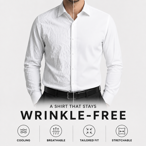 Non-Iron Anti-Sweat Stretch Shirt